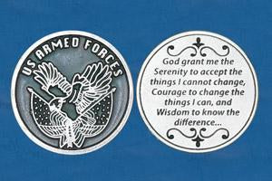 Religious Coin Token Soldier's Serenity Prayer