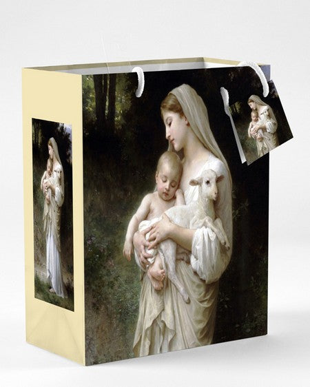 Large Mother and Child Bouguereau L'Innocence Gift Bag