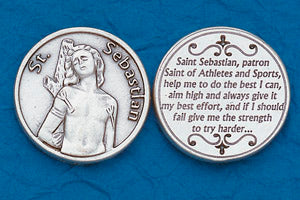 Pocket Prayer Token with St Sebastian