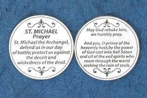 Pocket Prayer Token with Saint Michael Prayer
