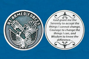 Pocket Prayer Token with Soldier's Serenity Prayer