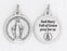 3/4 inch Silver Plated Miraculous Medal with Prayer on back