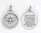 3/4 inch Silver Plated Come Holy Spirit Prayer Pendant