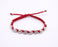Our Lady of Medjugorje Rosary Bracelet - Red Cord