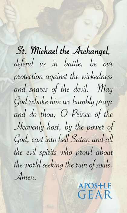 St. Michael the Archangel Prayer Cards - 25-Pack