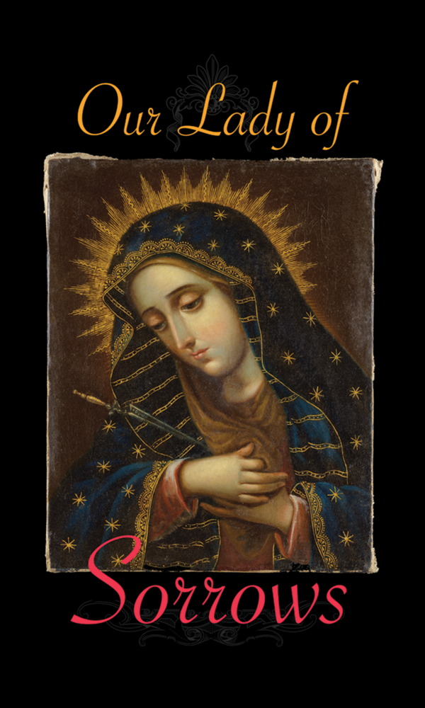 Our Lady of Sorrows Holy Card - 25-Pack