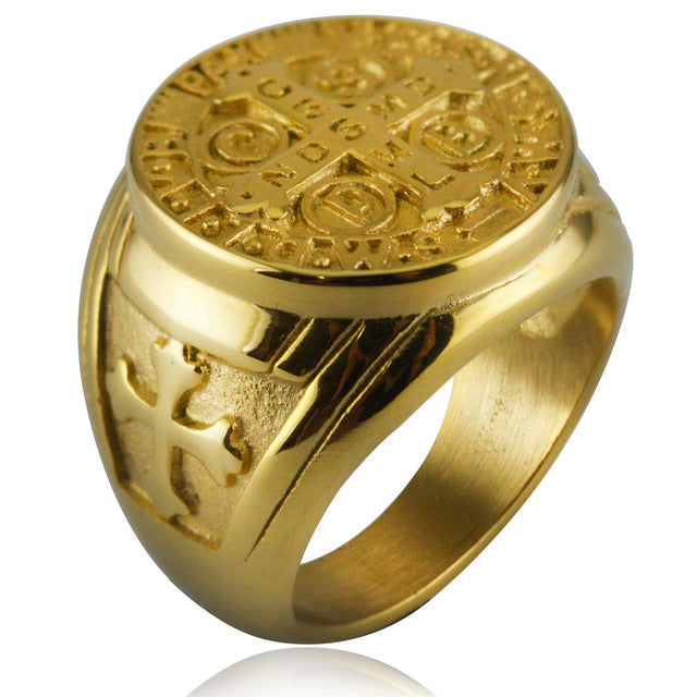 St. Benedict Medal Vintage Ring