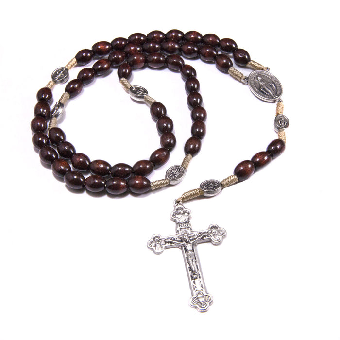 Medjugorje St. Benedict Rosary - Black