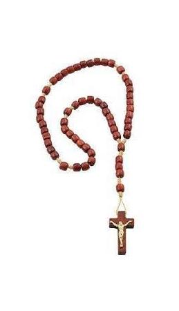 Small Cherry Wood Rosary — Apostle Gear
