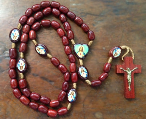 Small Cherry Wood Rosary — Apostle Gear