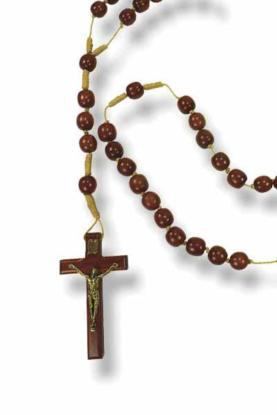 Wooden Wall Rosary - 39 inches